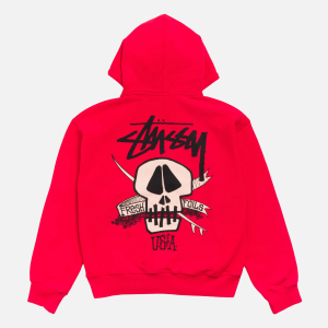 Fresh Foils Hoodie Garment Dyed Red | Fragment Clothing - View 2