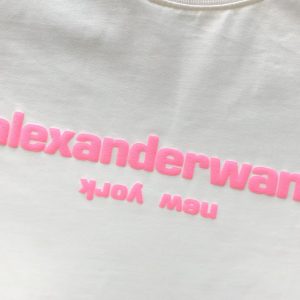 Alexander Wang Mirrored Logo Print Crewneck Tee | Fragment Clothing - View 2