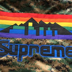 Supreme Mitchell & Ness NBA Denver Nuggets Camo Jacket | Fragment Clothing - View 2