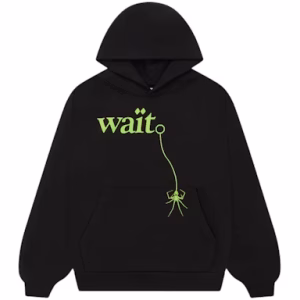 Sp5der Wait Hoodie in Black | Fragment Clothing Streetwear