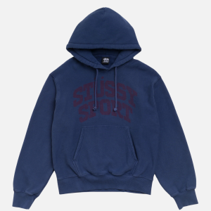 Block Sport Stussy Hoodie Garment Dyed Blue | Fragment Clothing