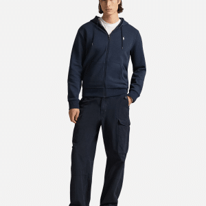 Double-Knit Full-Zip Hoodie Navy | Fragment Clothing - View 2