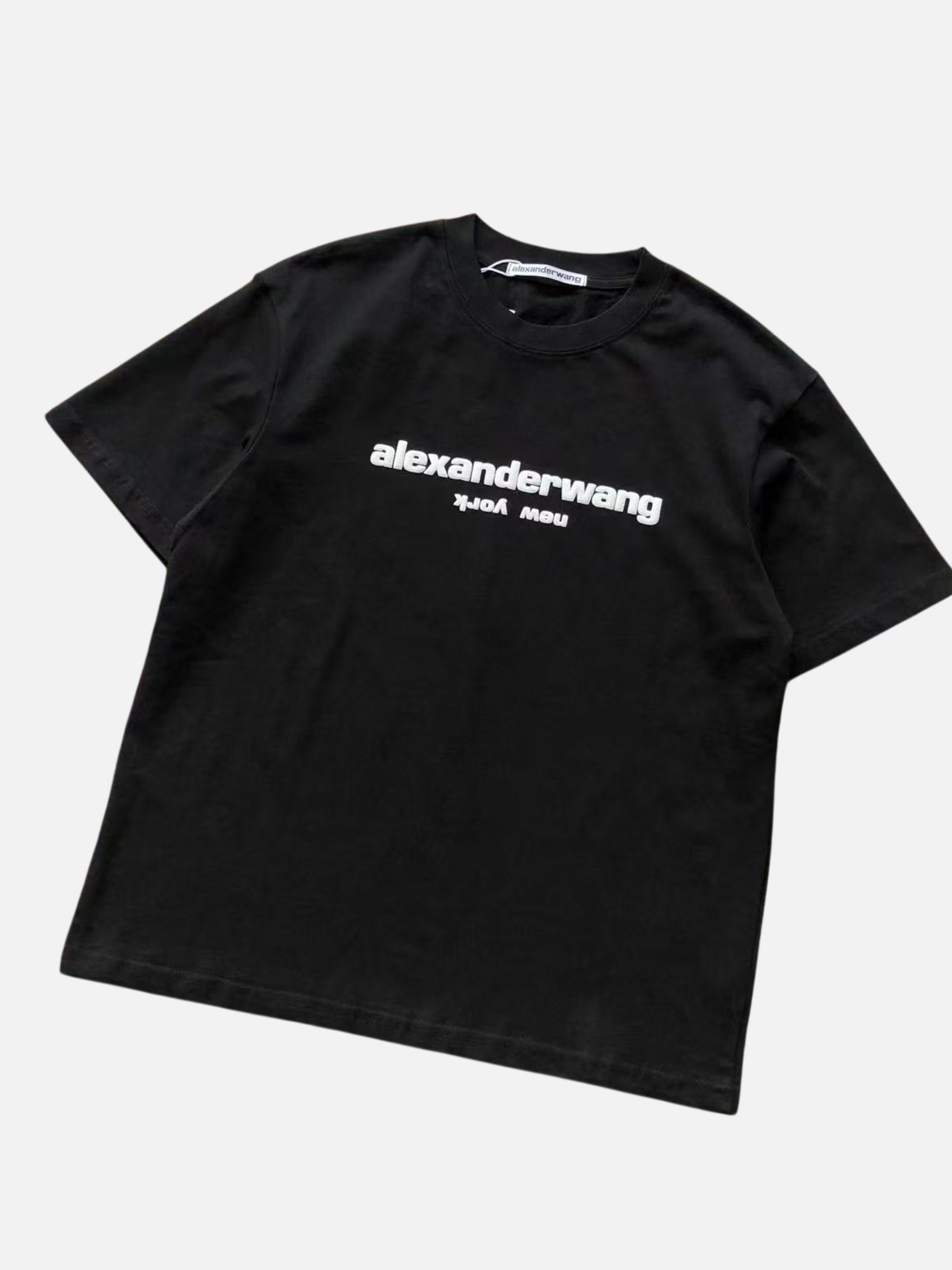 Alexander Wang Mirrored New York Logo Print Crewneck Tee Alexander Wang Mirrored New York Logo Print Crewneck Tee | Fragment Clothing