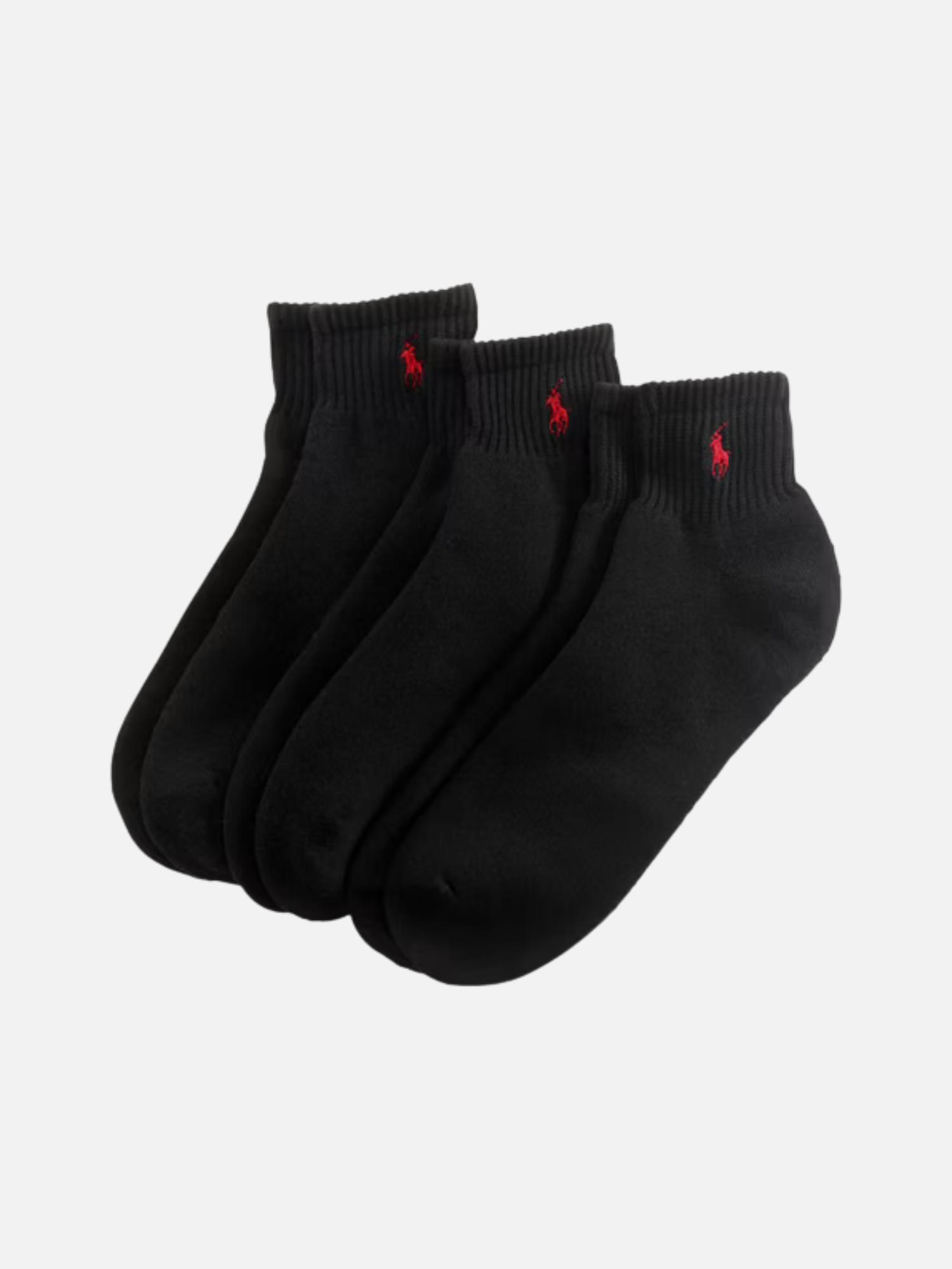 Quarter Sock 3-Pack Black Cotton-Blend Crew Socks Black (Copy) | Fragment Clothing