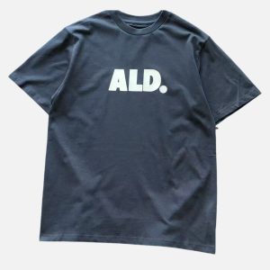 Aimé Leon Dore Dark Navy ALD Logo T-Shirt | Fragment Clothing