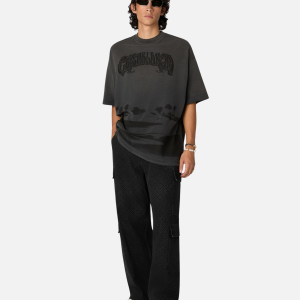 Black Sands Washed Oversized Short Sleeve T‑Shirt | Fragment Clothing - View 2