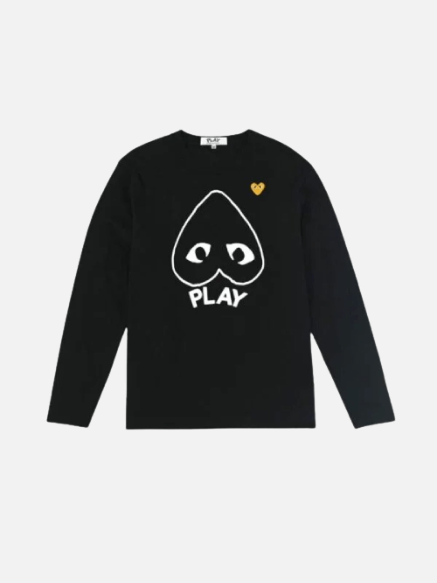 CDG Men Yellow Heart Logo Sweatshirt CDG Men Yellow Heart Logo Sweatshirt | Fragment Clothing