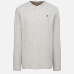 Beige Logo Embroidered Cotton Blend Long-Sleeve T-Shirt | Fragment Clothing