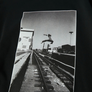 Taking The Leap Crewneck Sweatshirt Black | Fragment Clothing - View 2