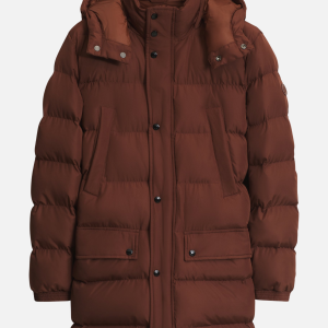 Long-Length Padded Jacket Brown | Fragment Clothing