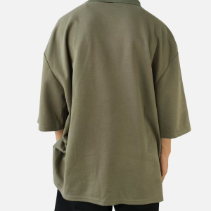 Martine Rose Logo-Print Polo Shirt Green | Fragment Clothing - View 2