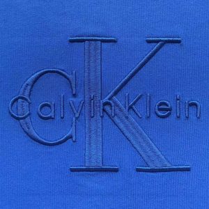 Calvin Klein Signature Monogram Chest Graphic T-Shirt – Royal Blue | Fragment Clothing - View 2