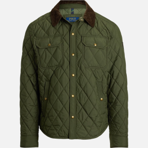 The Beaton Quilted Shacket Green | Fragment Clothing - View 2
