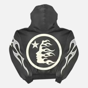 Hellstar Studios Sport Graphic Pullover Hoodie - Black | Fragment Clothing Streetwear - View 2