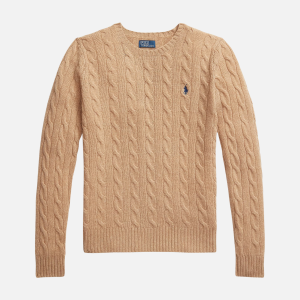 Cable Wool-Cashmere Polo-Collar Jumper White | Fragment Clothing - View 2