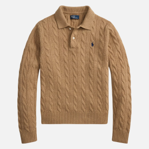 Cable Wool-Cashmere Peplum Jumper Sky Blue | Fragment Clothing - View 2