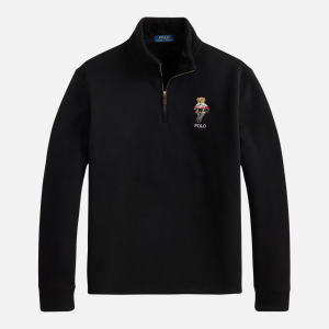 Double-Knit Quarter-Zip Pullover Jet Black | Fragment Clothing - View 2