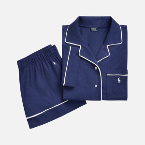 Piped Jersey Short-Sleeve Pyjama Set White | Fragment Clothing - View 2