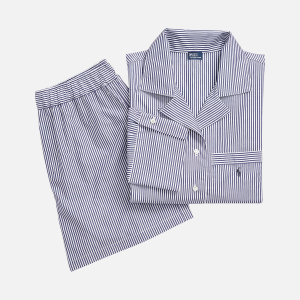 Jersey Long-Sleeve Pyjama Set Navy | Fragment Clothing - View 2