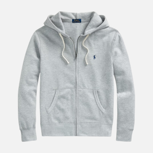 The RL Fleece Hoodie Zip Up Grey | Fragment Clothing - View 2