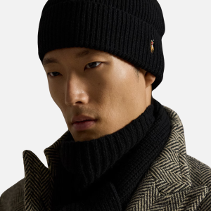 Signature Pony Wool Beanie Dark Grey | Fragment Clothing - View 2