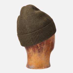 Rib-Knit Cotton-Blend Watch Cap Brown