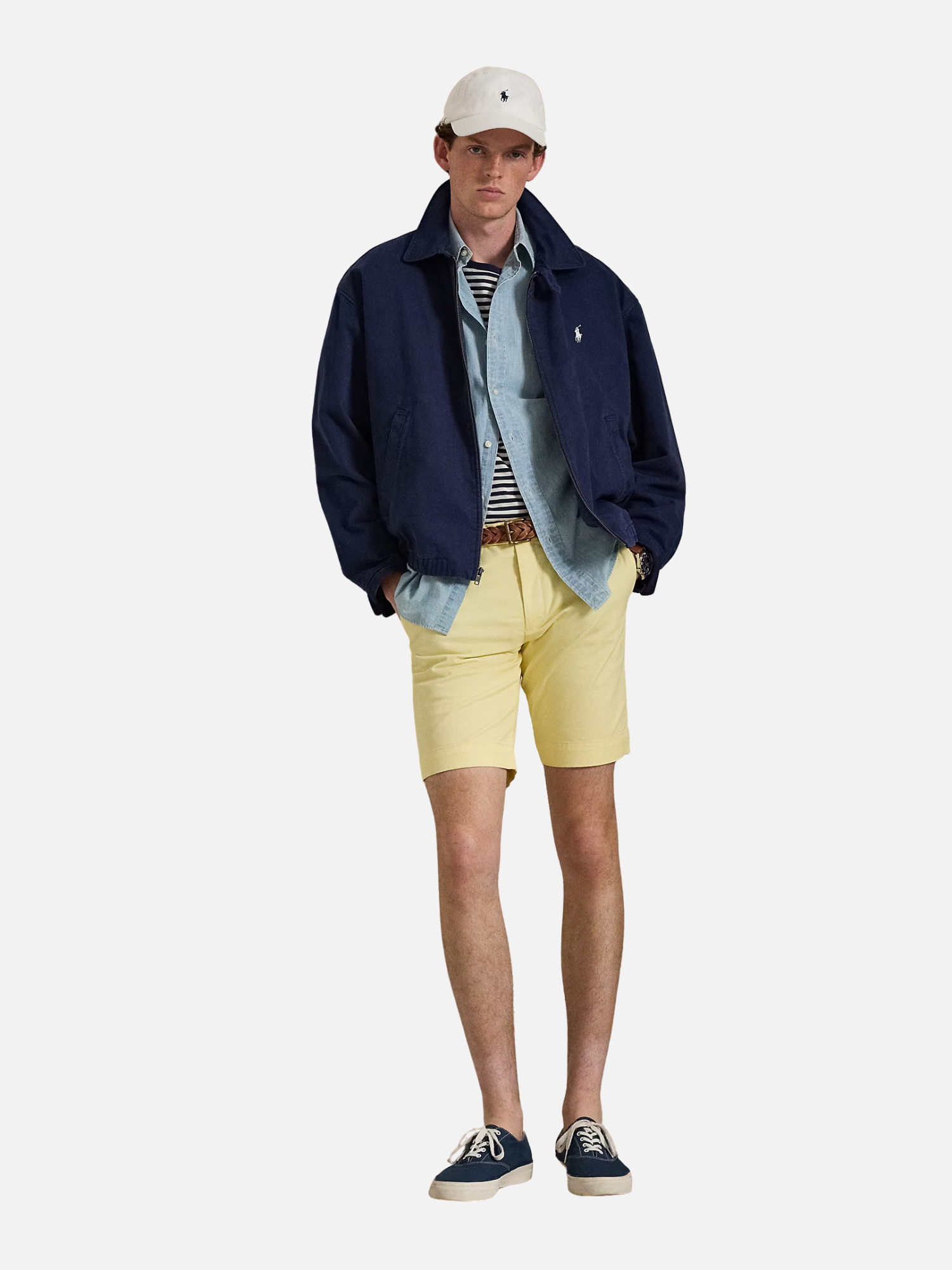 24 cm Greenwich Slim Fit Chino Shorts Yellow 24 cm Greenwich Slim Fit Chino Shorts Yellow (Copy) | Fragment Clothing