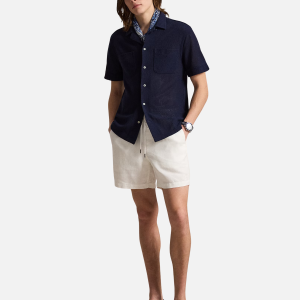 15 cm Lateef Classic Fit Linen Short White (Copy) | Fragment Clothing