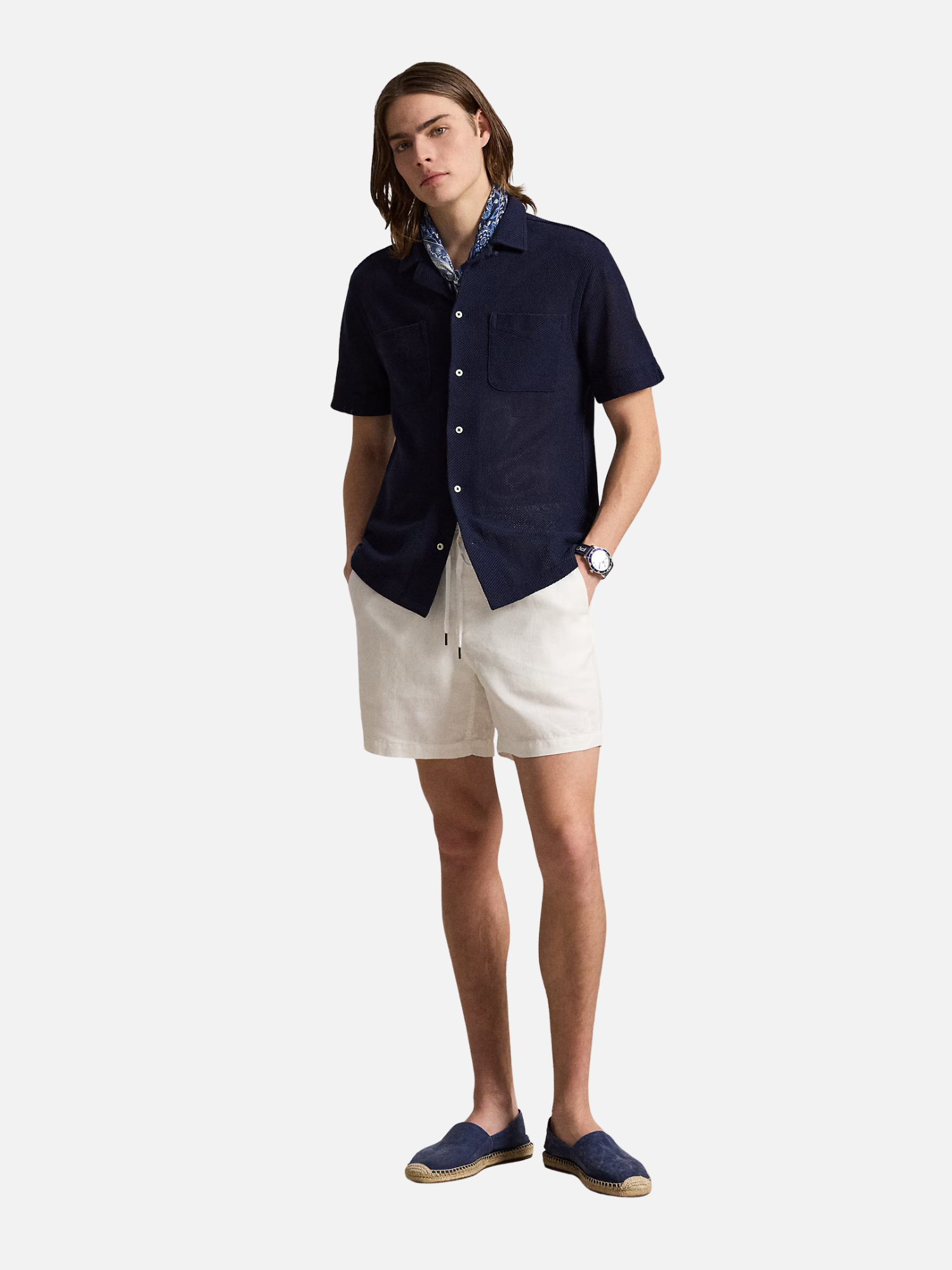 15 cm Lateef Classic Fit Linen Short White 15 cm Lateef Classic Fit Linen Short White (Copy) | Fragment Clothing
