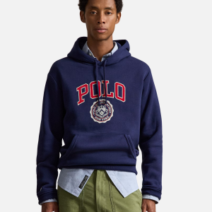 Logo Fleece Hoodie Blue | Fragment Clothing