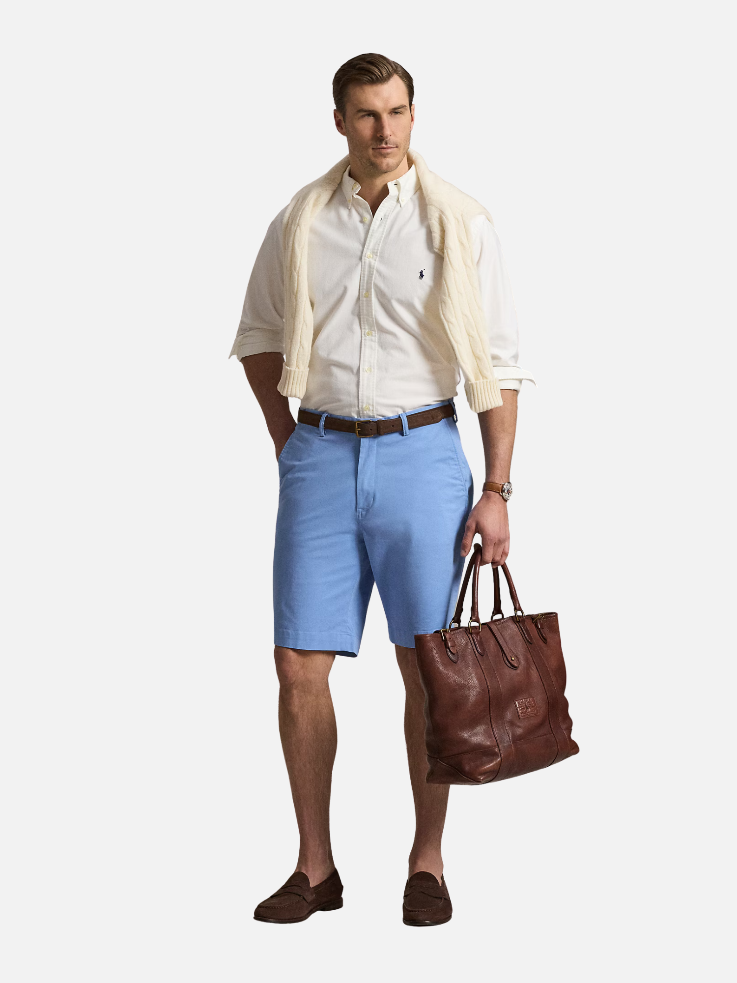 Stretch Classic Fit Chino Short Sky Blue Stretch Classic Fit Chino Short Sky Blue (Copy) | Fragment Clothing