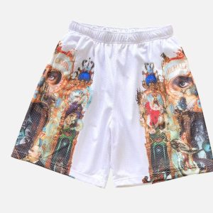 Supreme Michael Jackson Graphic Print Mesh Shorts White | Fragment Clothing