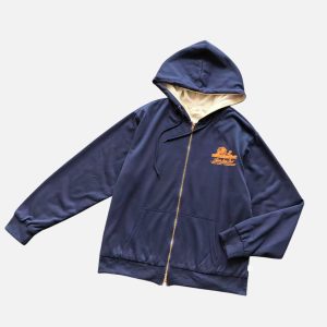 Aimé Leon Dore Navy Thermal-Lined Full-Zip Track Hoodie | Fragment Clothing