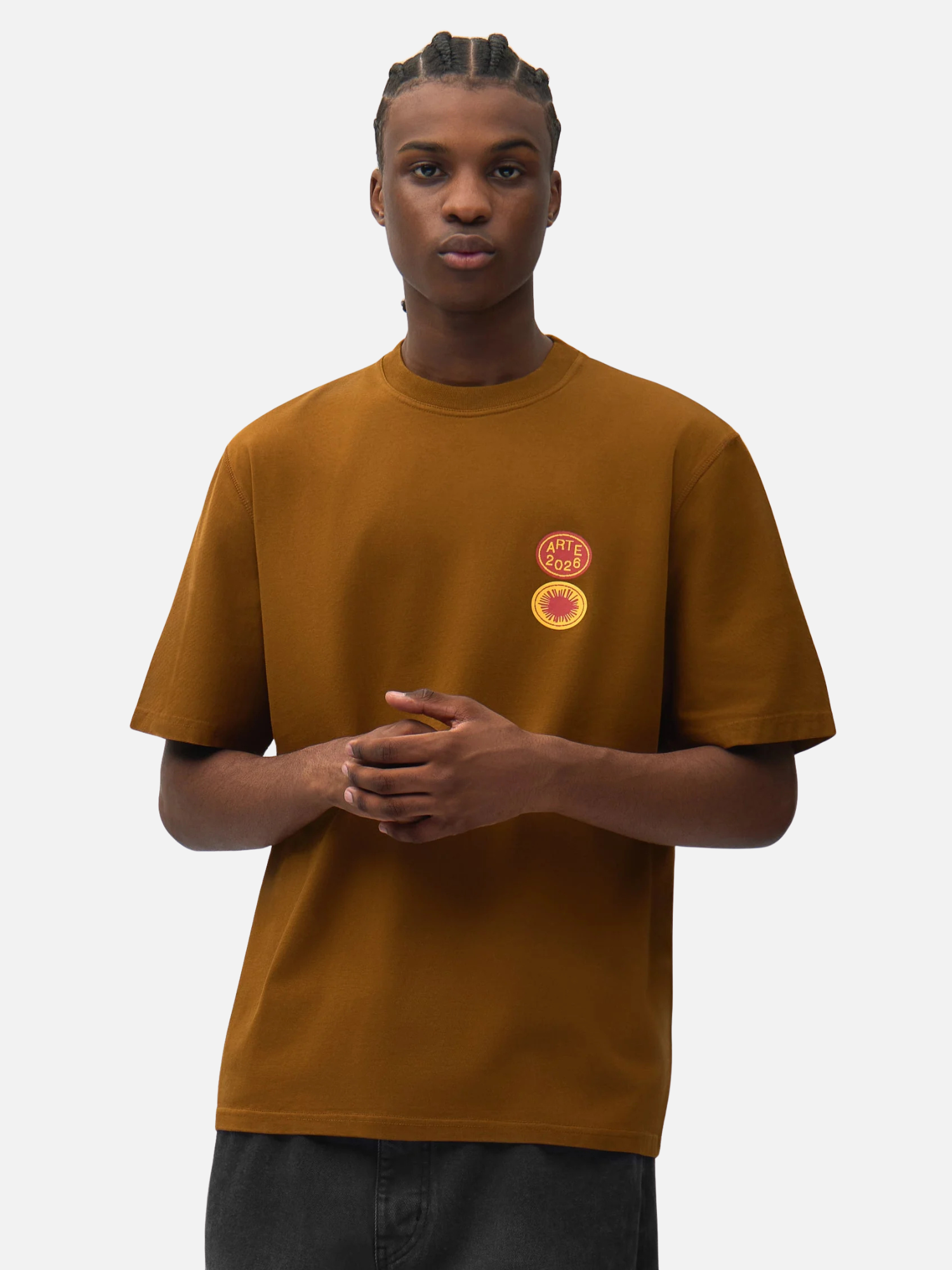 Sun Stamp T-Shirt Brown Sun Stamp T-Shirt Brown | Fragment Clothing