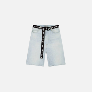 Men's Belted Shorts in Light Blue | Fragment Clothing