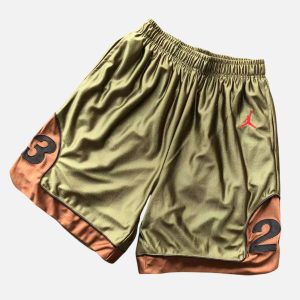Supreme Air Jordan 23 Graphic Mesh Shorts Olive | Fragment Clothing Streetwear