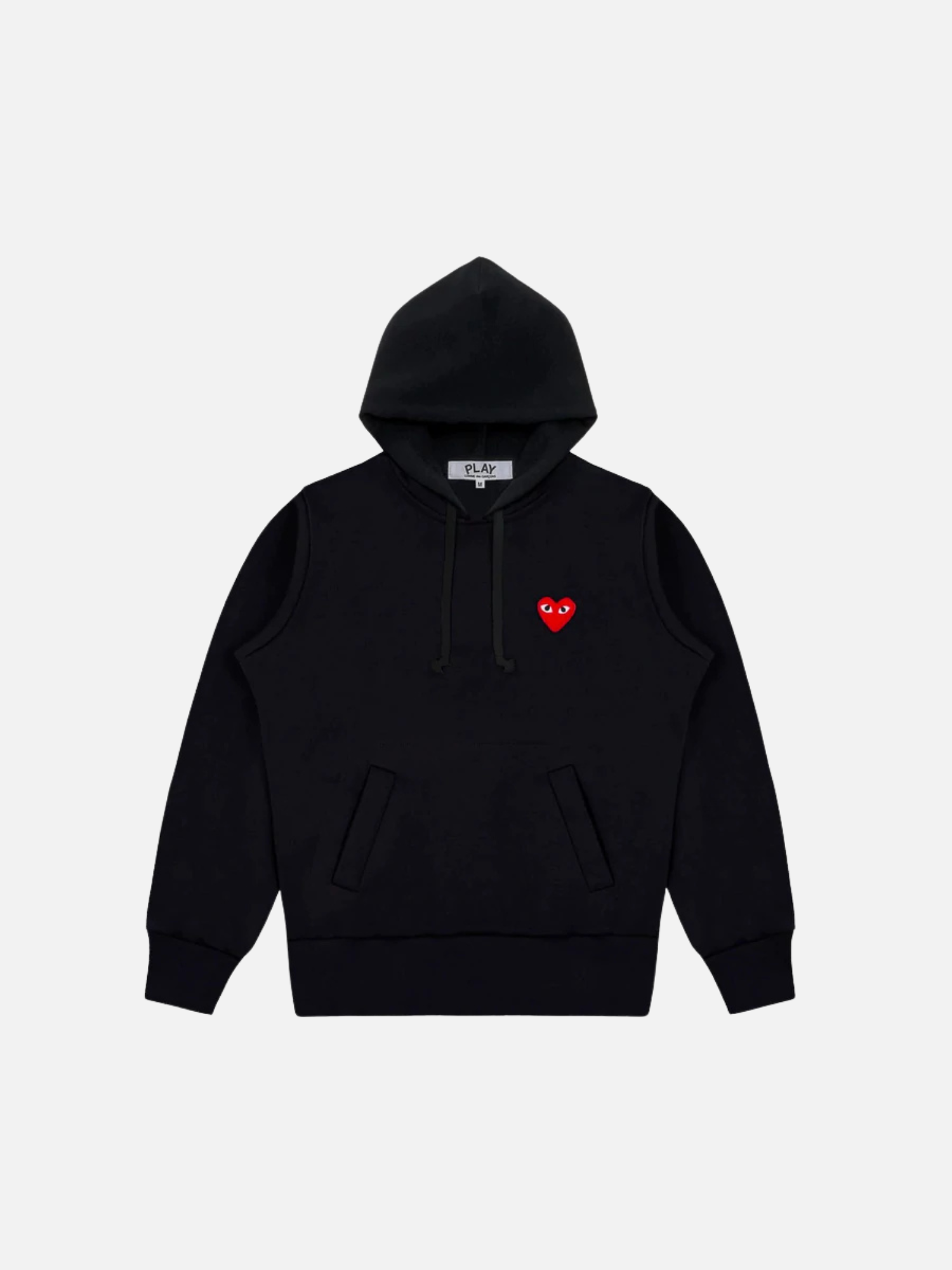 Black CDG Hoodie With Small – Red Heart Black CDG Hoodie With Small – Red Heart | Fragment Clothing