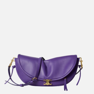 SOFT TRIOMPHE LITTLE HALFMOON IN SHINY LAMBSKIN PURPLE | Fragment Clothing