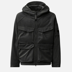 C.P. Shell-R Padded Hooded Lens Jacket Black | Fragment Clothing