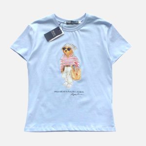 Polo Ralph Lauren Bandana Bear Tee – Light Blue | Fragment Clothing