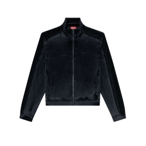 Zip-Up Sweatshirt in Devoré Chenille Black | Fragment Clothing