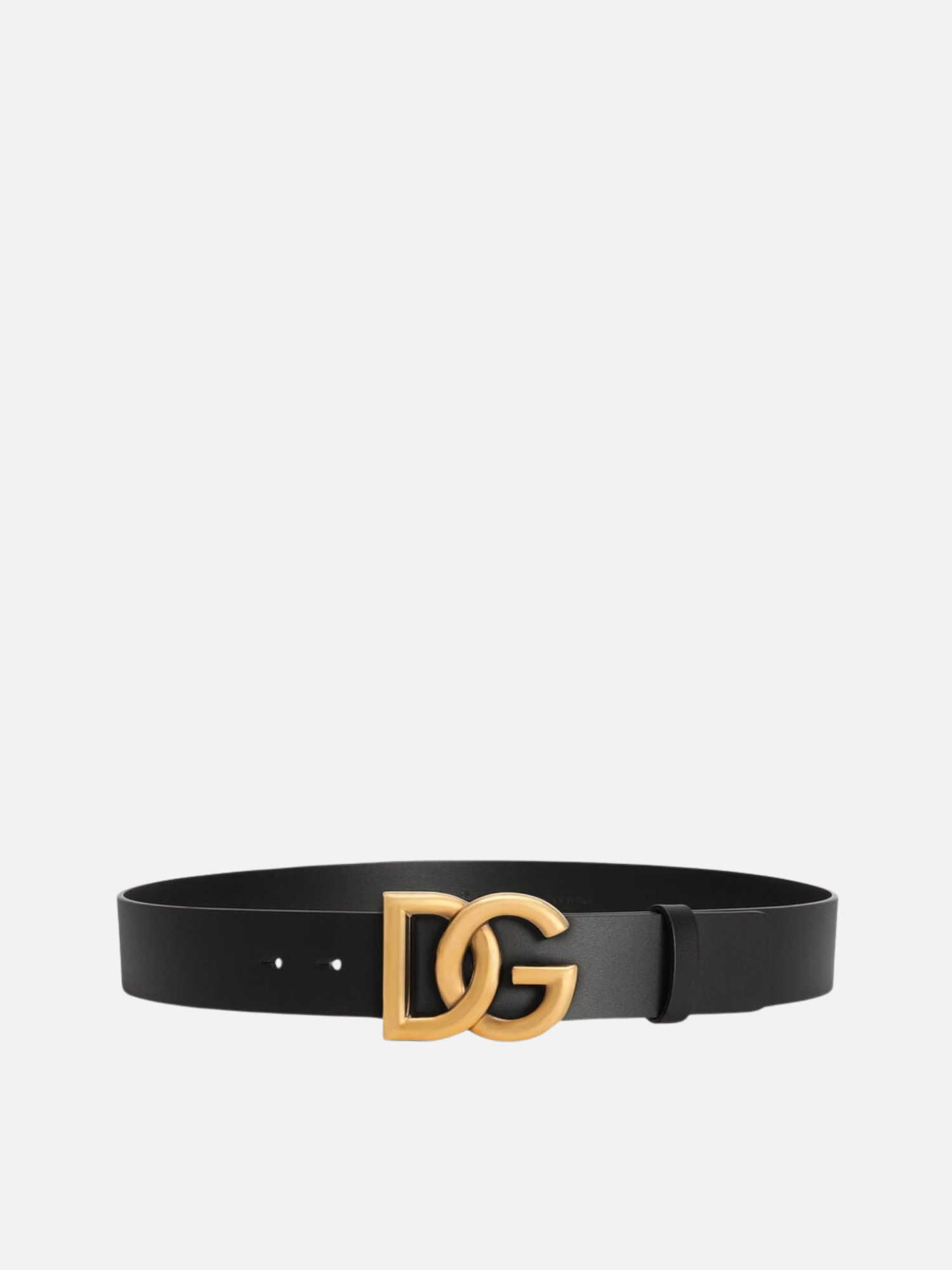 Lux leather belt with crossover DG logo buckle Lux leather belt with crossover DG logo buckle | Fragment Clothing