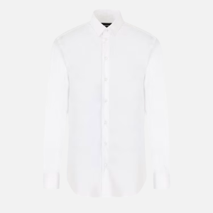 Dress Shirt in Stretch Cotton Poplin with Essential Collar | Fragment Clothing