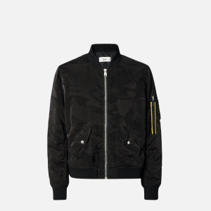 Blouson Black Nylon Bomber Jacket | Fragment Clothing