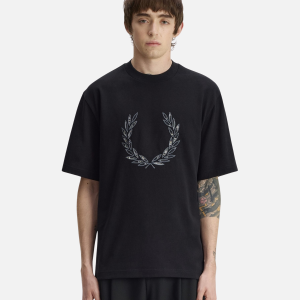 Tartan Appliqué T-Shirt Black | Fragment Clothing