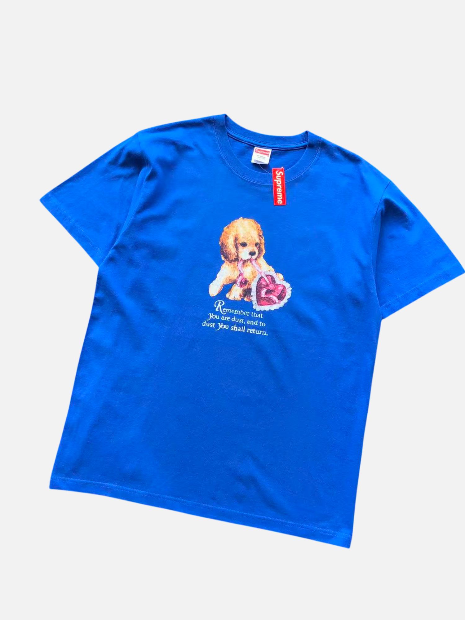 Supreme Remember That You Are Dust Blue Tee Supreme Remember That You Are Dust Blue Tee | Fragment Clothing