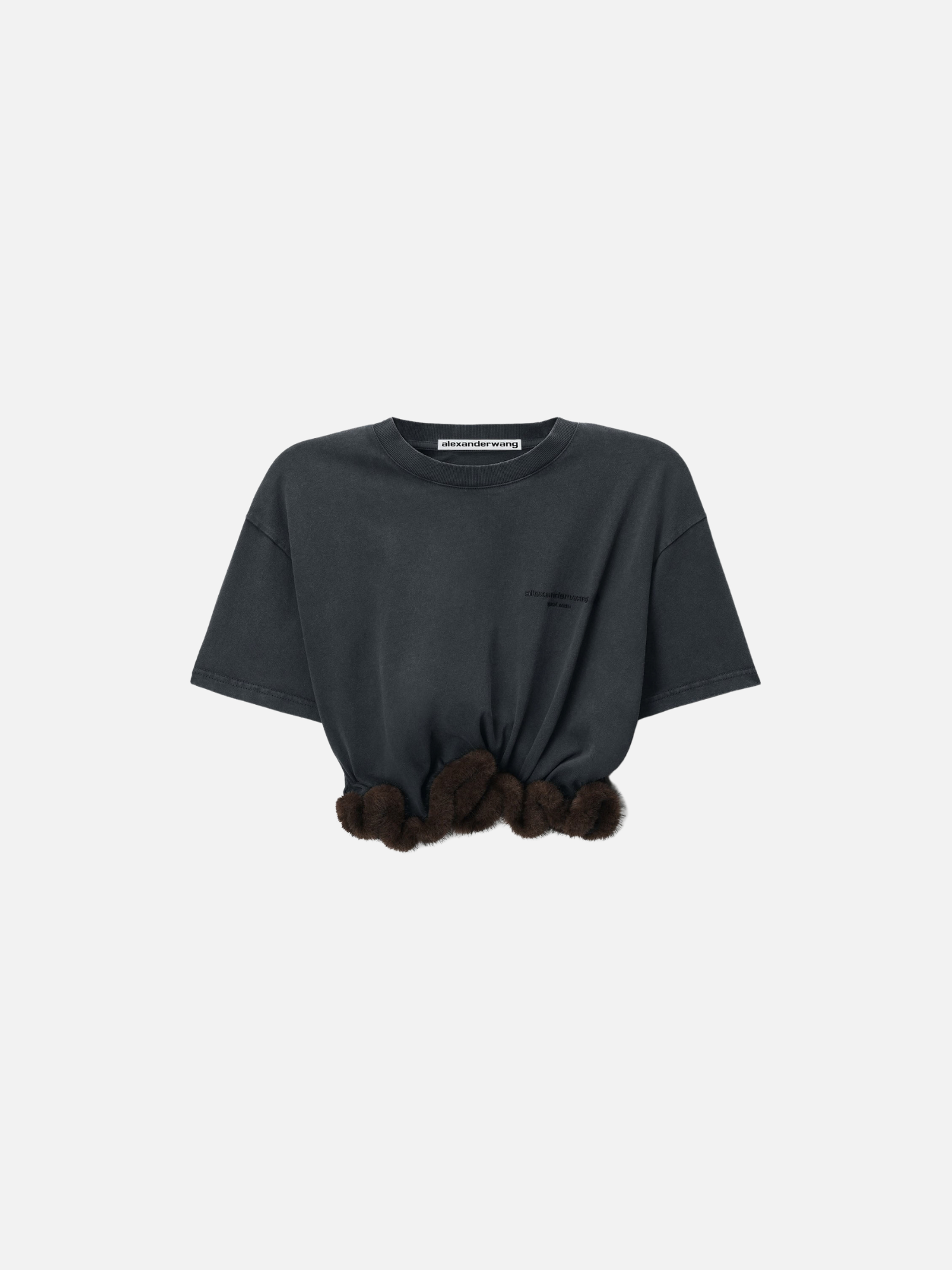 Faux Fur Trim Tee Black Faux Fur Trim Tee Black | Fragment Clothing