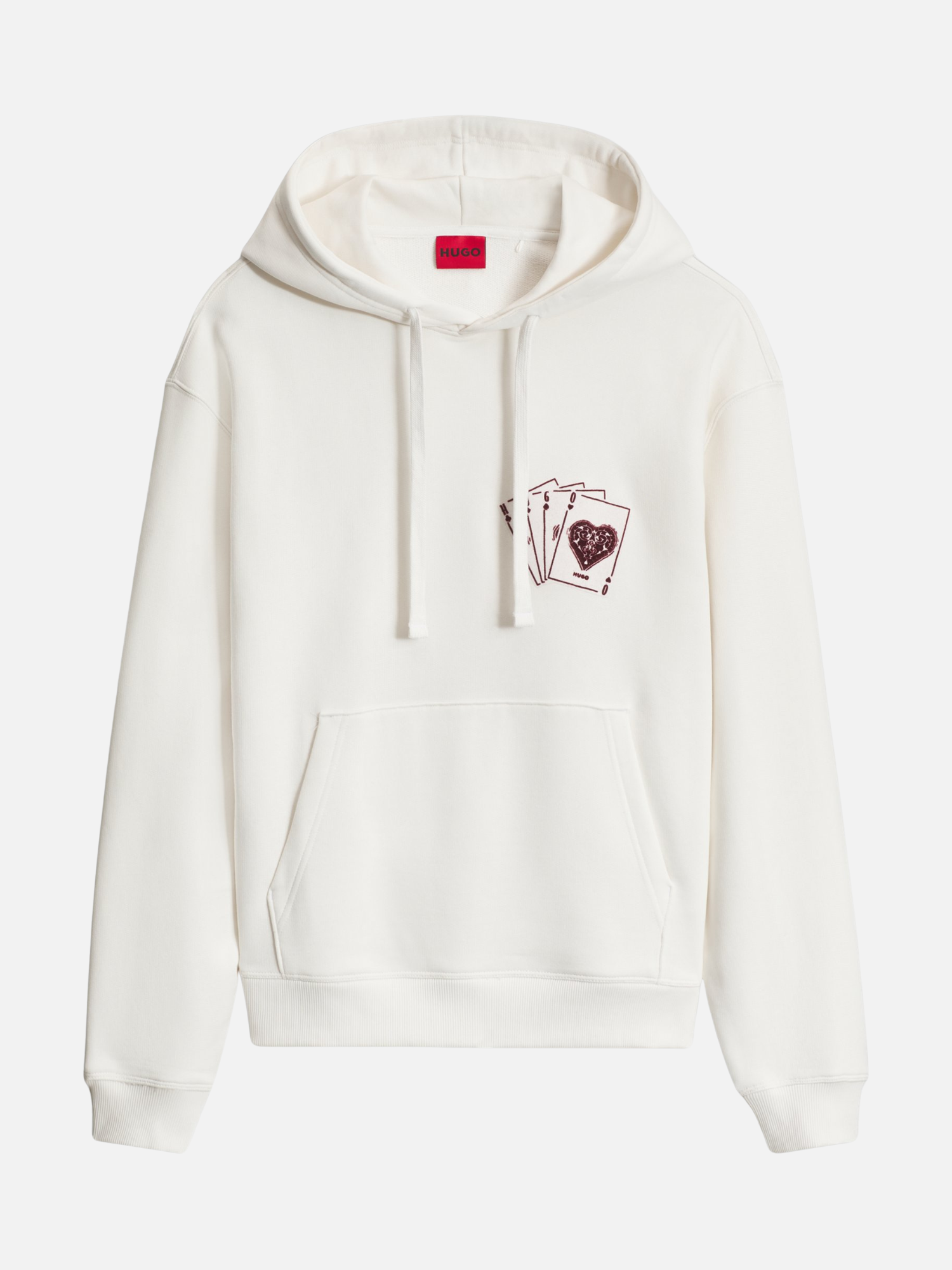 Graphic-Print Cotton Hoodie in a Relaxed Fit White Graphic-Print Cotton Hoodie in a Relaxed Fit White | Fragment Clothing