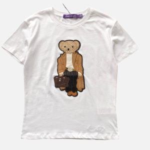 Ralph Lauren Purple Label Polo Bear Cotton T-Shirt – White | Fragment Clothing
