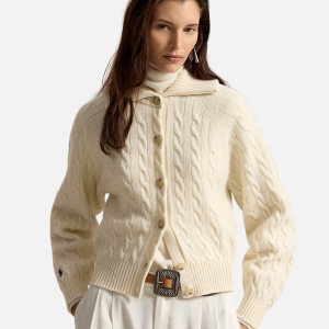 Cable-Knit Wool-Cashmere Jacket Off White (Copy) | Fragment Clothing